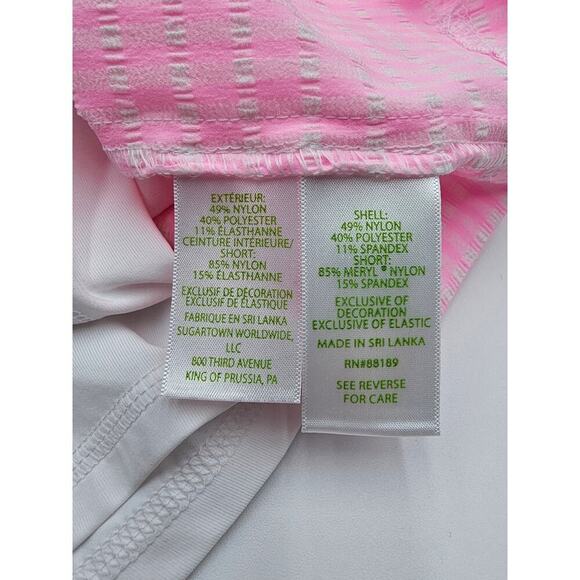 Lilly Pulitzer Women's Size 4 Conch Shell Pink Aona Gingham 15" Golf Skort NWT - Picture 9 of 10